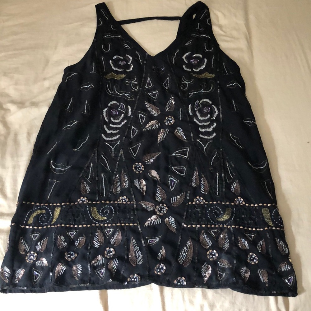 Free People beaded mini dress